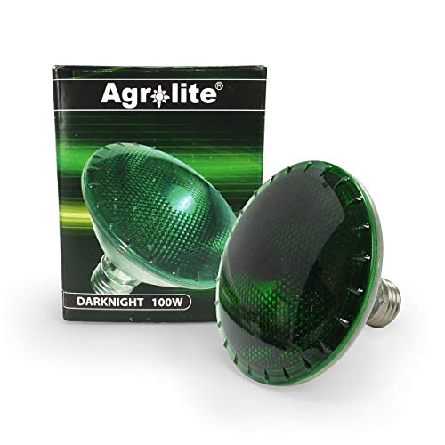 Bombilla de cultivo halógena Verde Agrolite Dark Night E27 240V (100W)