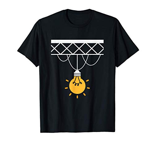 Bombilla Iluminación Ingeniero Evento Foco Atención Regalo Camiseta