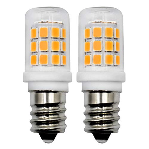 Bombilla LED E14, 2,5 W, 230 V CA, tamaño mini, para frigorífico/campana extractora/lámpara de horno/lámpara de piedra de sal (equivalente a 15 W, 20 W, 25 W, 2 unidades)