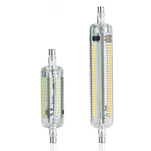 Bombilla Led Lineal 2 Uds R7S Bombilla Led 78Mm 118Mm Smd 4014 Lampada J78 J118 220-240V 360 Grados Iluminación Completa Lámparas De Reflector Como Ampolla-Blanco Frio_78Mm 10W_No