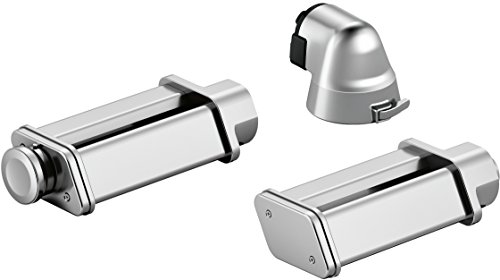 Bosch PastaPassion Set para elaborar pasta casera, accesorio opcional para robots de cocina OptiMUM, Stainless Steel, Acero mate