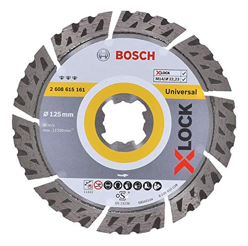 Bosch Professional Best - Disco de corte de diamante (universal, X-LOCK, Ø125 mm, diámetro del orificio: 22.23 mm, anchura de corte de 2.4 mm)