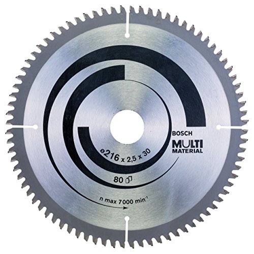 Bosch Professional Disco de sierra circular Multi Material (216 x 30 x 2,5 mm, 80 dientes, accesorio de sierra circular)