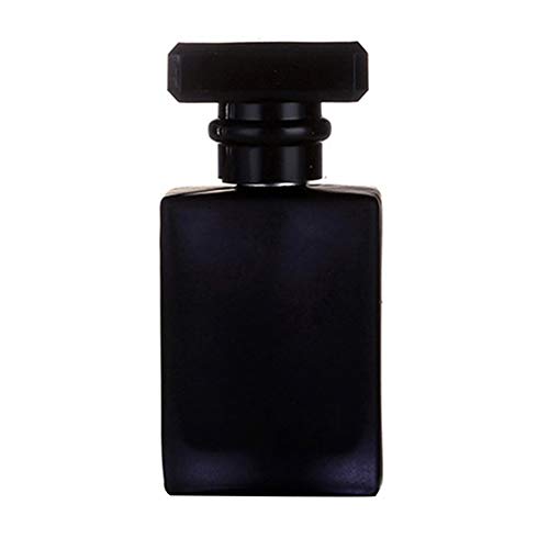 Botella 30/50 Ml Portátil De Perfume Vacía Viaje Plaza Recargable Aroma Botella De Spray Atomizador De Cristal del Envase (Color : Black 50ml)