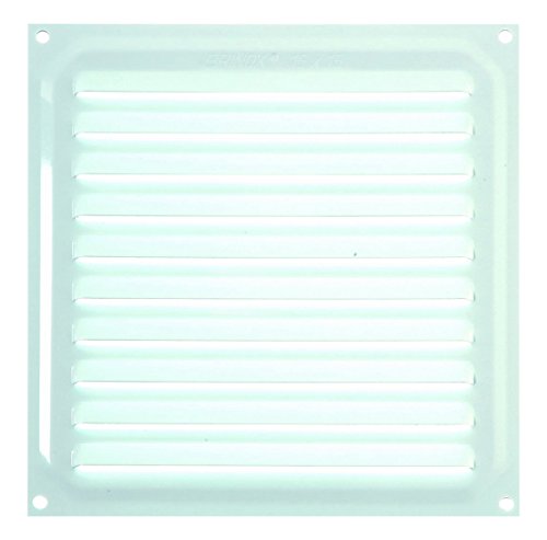 Brinox B70220D Rejilla de ventilación, Lacado Blanco, 15 x 15 cm