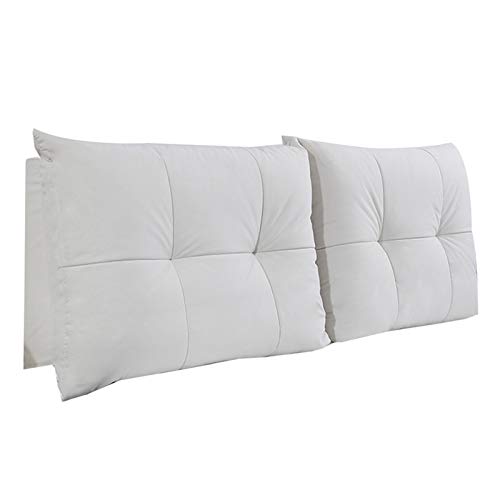 Cabeceras para Cama, 5cm Espesor Suave Almohada Cama Cabecera, Ergonómico Soporte Lumbar, Extraíble Lavable Cojín Almohada para Dormitorio Departamento Cama Matrimonial YAYADU