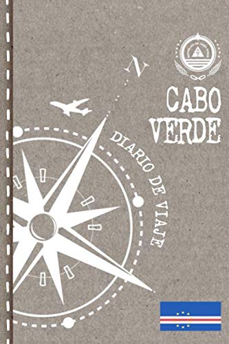 Cabo Verde Diario de Viaje: Libro de Registro de Viajes - Cuaderno de Recuerdos de Actividades en Vacaciones para Escribir, Dibujar - Cuadrícula de Puntos, Bucket List, Dotted Notebook Journal A5