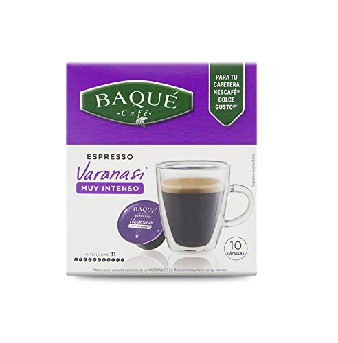 Cafés Baqué 2611VARA Capsulas Compatibles Dolce Gusto Espresso Varanasi 40 Unidades, 720 g