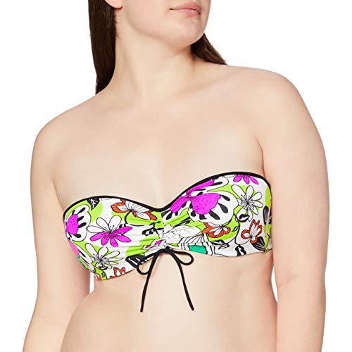 Cherry Beach Kariega Beach Parte Superior de Bikini, Blanco, Blanca, 85 C para Mujer