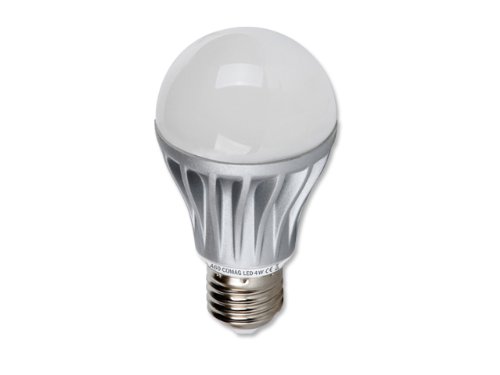 Comag Bombilla led E27, 4 W, blanco cálido brillante, Paquete individual