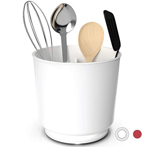 COOLER Botes de Cocina Extra Grandes – Organizador de Cocina Giratorio, Resistente, No Vuelcan – Organizador de Utensilios de Cocina con Separador, Inoxidable y Apto para Lavavajillas Kitchen