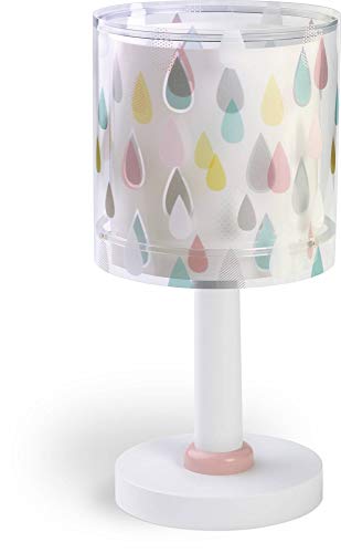 Dalber Lámpara de Mesilla Infantil Color Rain E14, Multicolor, 1