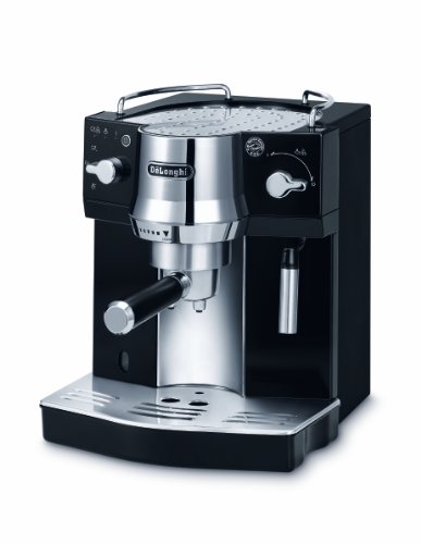 Delonghi EC820.B Cafetera Espresso, 1450 W, 1 Litro, Acero Inoxidable, Negro/Plateado