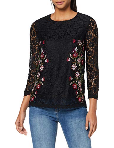 Desigual Blouse Mila Blusas, Negro (Negro 2000), XS para Mujer