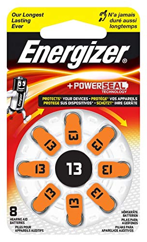 Energizer ENZINCAIR13-8P BLISTER 8 PILAS AUDIFONO AC13, Acero Inoxidable