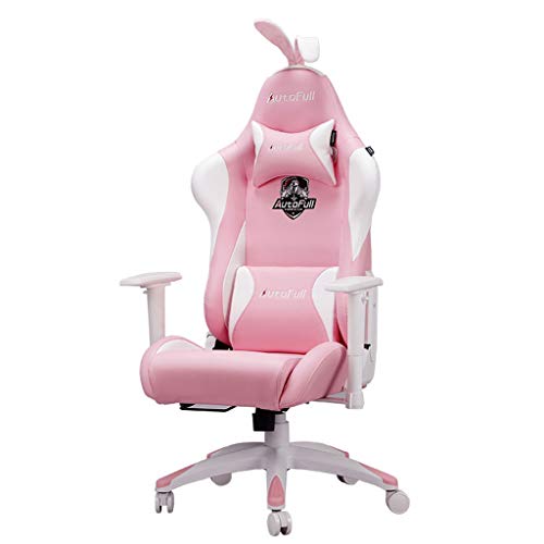 FOLA Silla Silla Silla Conejo Equipo Profesional del Juego de la Nieve Rosa Silla de la computadora Home Office Professional Racing Butaca de Juego