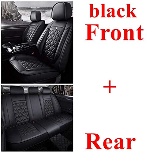 Fundas Asientos Coche Universales para Citroen Ds4 / C4 Cactus / C4 / Ds5 / Cactus / C-Crosser / C5 Aircross / C4 Picasso / C6 / C3 Aircross / C5 Funda de asiento para automóviles, negro estándar