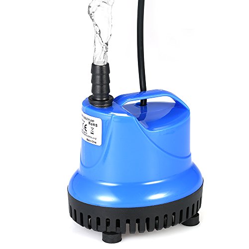 Galapara Bomba Sumergible, 1800L / H 25W Bomba de Agua Ultra Silenciosa para Pecera Acuario Jardín Estanque Fuente