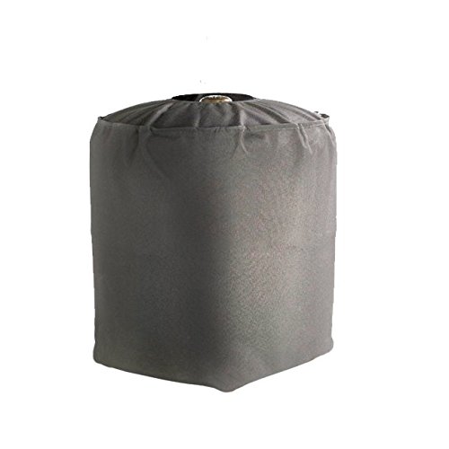 GREEN CLUB Housse De Protection imperméable Bouteille de gaz Haute Qualité Polyester doublée PVC L 35 x l 35 x h 40 cm Couleur Anthracite