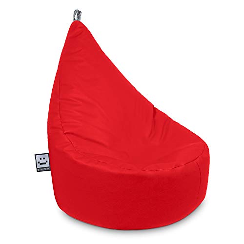 HAPPERS Puff Butaca Polipiel Indoor Rojo XL