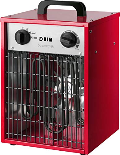 HJM CT005 Calefactor INDUSTRIAL de alta potencia, 3300 W, ROJO