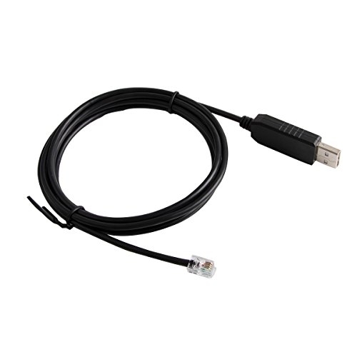 Ioptron Cable de control telescopio USB RS232 RJ9 para actualización ecuatorial cable de la consola de codificación de línea Ieq30pro (longitud: 3 m)