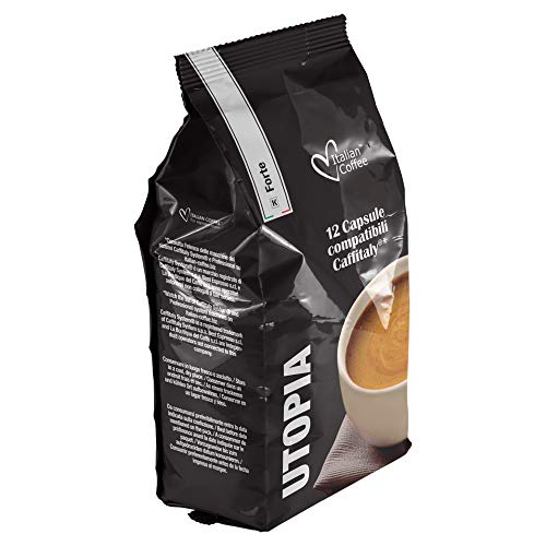 Italian Coffee - 96 cápsulas compatibles con sistemas Caffitaly System-Professional-Coffee For You* (8 paquetes x 12 cápsulas)