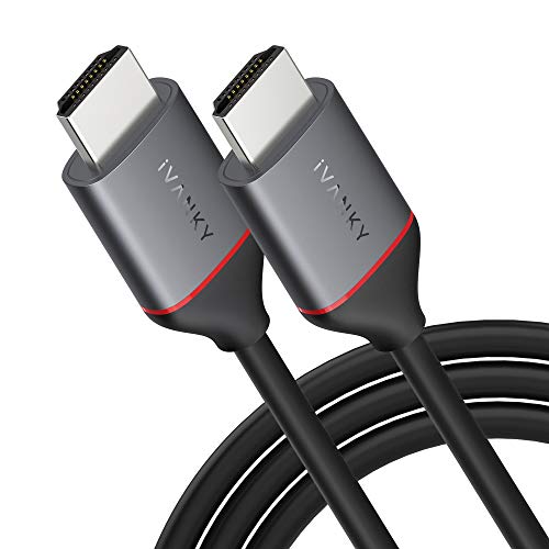 iVANKY Cable HDMI 3 Metros, HDMI Cable 18Gbps, Compatible con 4K @ 60Hz, HDCP 2.2/1.4, 1080p, Ethernet, Dolby Audio, Xbox PS3/4, BLU-Ray, Xbox, PC