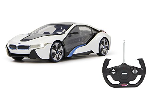 Jamara - BMW I8 Coche, Scala 1:14, Blanco (404490)