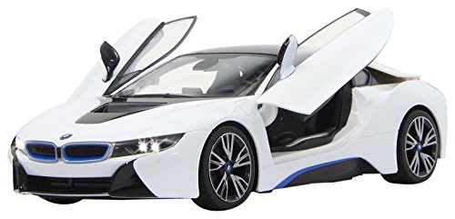 Jamara - BMW I8 Coche, Scala 1:14, Blanco (405026)