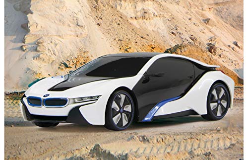 Jamara - BMW I8 Coche, Scala 1:24, Blanco (404495)