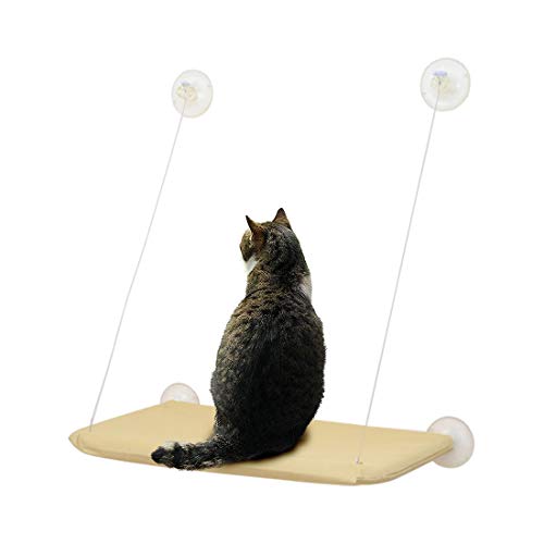 Jiyaru Gato Cama de Montaje en la Ventana Hamaca Cama Hammock para Mascotas Sunny Seat Lavable Cover Bed