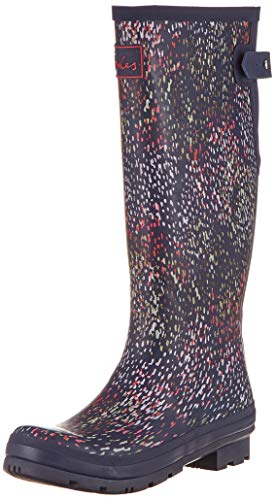 Joules Wellyprint, Botas de Agua Mujer, Lluvia Azul Marino Azul Marino, 37 EU