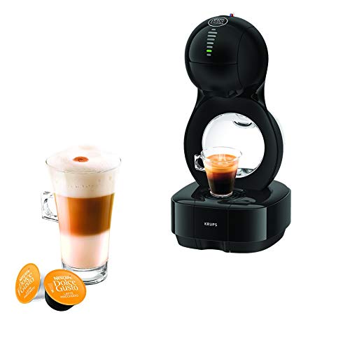 Krups Dolce Gusto Lumio KP1308 - Cafetera de cápsulas, 15 bares de presión, color negro