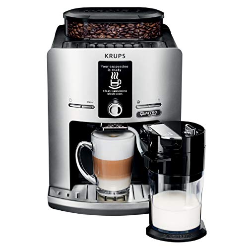 Krups Espressa LATT Espress Silver - Cafetera de granos