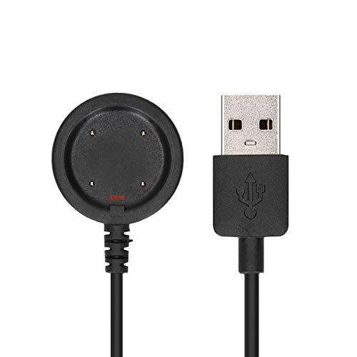 kwmobile Cable de Carga Compatible con Polar Vantage V / V2 / Vantage M/Ignite/Grit X - Conector USB con Base de conexión para Fitness Tracker y smartwatch