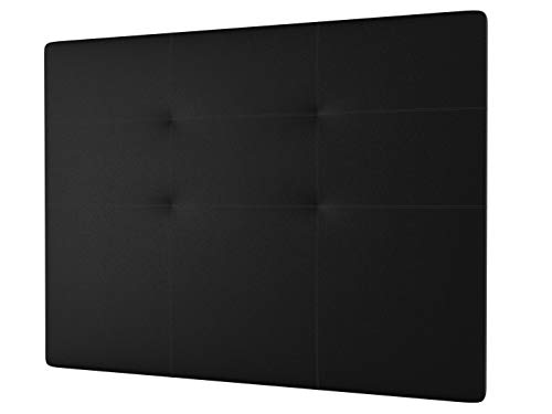 LA WEB DEL COLCHON - Cabecero tapizado Andrea para Cama de 150 (160 x 120 cms) Negro