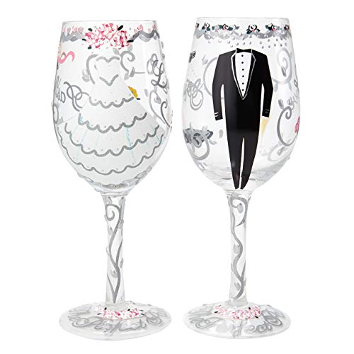 Lolita, 2 copas con dibujos de boda, Enesco