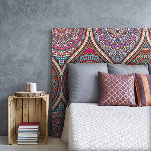 MEGADECOR Cabecero Cama PVC Decorativo Económico Diseño de Mandala Clásico Varias Medidas (150 cm x 60 cm)