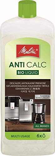 Melitta Descalcificador Bio Multi, Limpiador Express, Automáticas, Cafeteras de Goteo, Líquido Biodegradable, 6 Usos, 250 mililítros, 0.25 litros