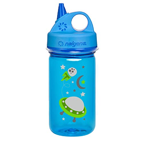 Nalgene Trinkflasche Everyday Grip-N-Gulp, 0.35l, Seepferdchen - Cantimplora, color azul, 1 unidad [modelos surtidos]