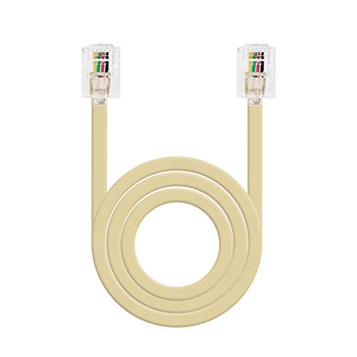 NANOCABLE 10.32.0103-OEM - Cable de telefono RJ11, 6P4C, M-M, Macho-Macho, Beige, 3mts