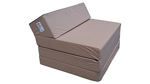 Natalia Spzoo Colchón Plegable Cama de Invitados colchón de Espuma 200x70 cm FM (Beige)