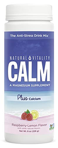 Natural Vitality Natural Calm Plus Calcium, Raspberry Lemon - 226G - 226 gr
