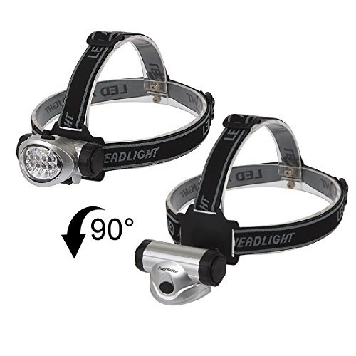 Ndier 2-Pack lámpara Frontal lámpara de Bolsillo para la Carrera a pie, el Camping, Lectura, Pesca, Caza, Senderismo, Correr Head Light Resistente, Ligero Productos casa