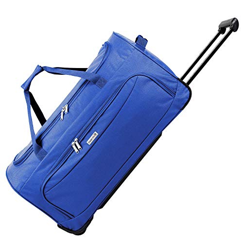 noorsk® XL Bolsa de Viaje | Travel Trolley Bag | Equipaje con Ruedas de Deporte - XL - Azul