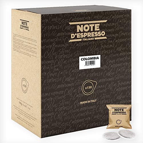 Note D'Espresso Bolsitas de Café de Colombia Monodosis - 150 Bolsas da 7 g, Total: 1050 g