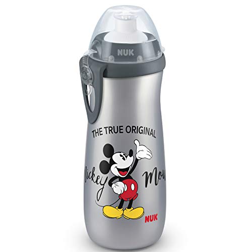 NUK Disney Sports Cup taza aprendizaje, a prueba de fugas y gran volumen, sin-BPA, 36+ meses, 450 ml, Mickey Mouse