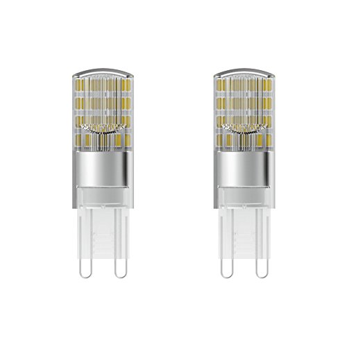 Osram 4058075812635 a + +, LED Star Special Pin/ – Bombilla LED con G9 socket de de – 2700 K/2 unidades), plástico, 2.6 W, G9, Blanco cálido, 5.2 x 1.5 x 1.5 cm