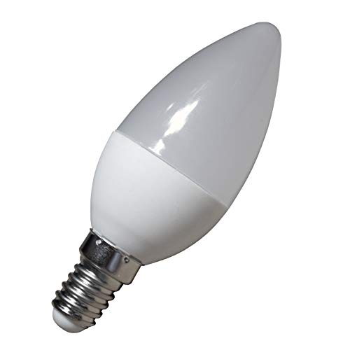 Pack 5x LED Vela C30, 7w. Color Blanco Neutro (4500K). 680 Lumenes, Casquillo fino E14. Equivalente a 60w tradicional. A++